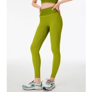 NWT Outdoor Voices SeamlessRib 7/8 Legging Green Apple XS